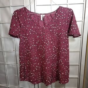 Elle XS maroon blouse